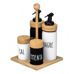 Galheteiro Vidro Supbbu Doha 5 Peças